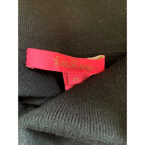 Lilly Pulitzer Dunham sweater dress black XL - Picture 7 of 9